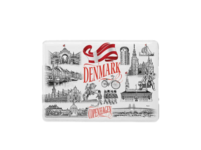 Magnet, Keramisk Firkantet Black & White