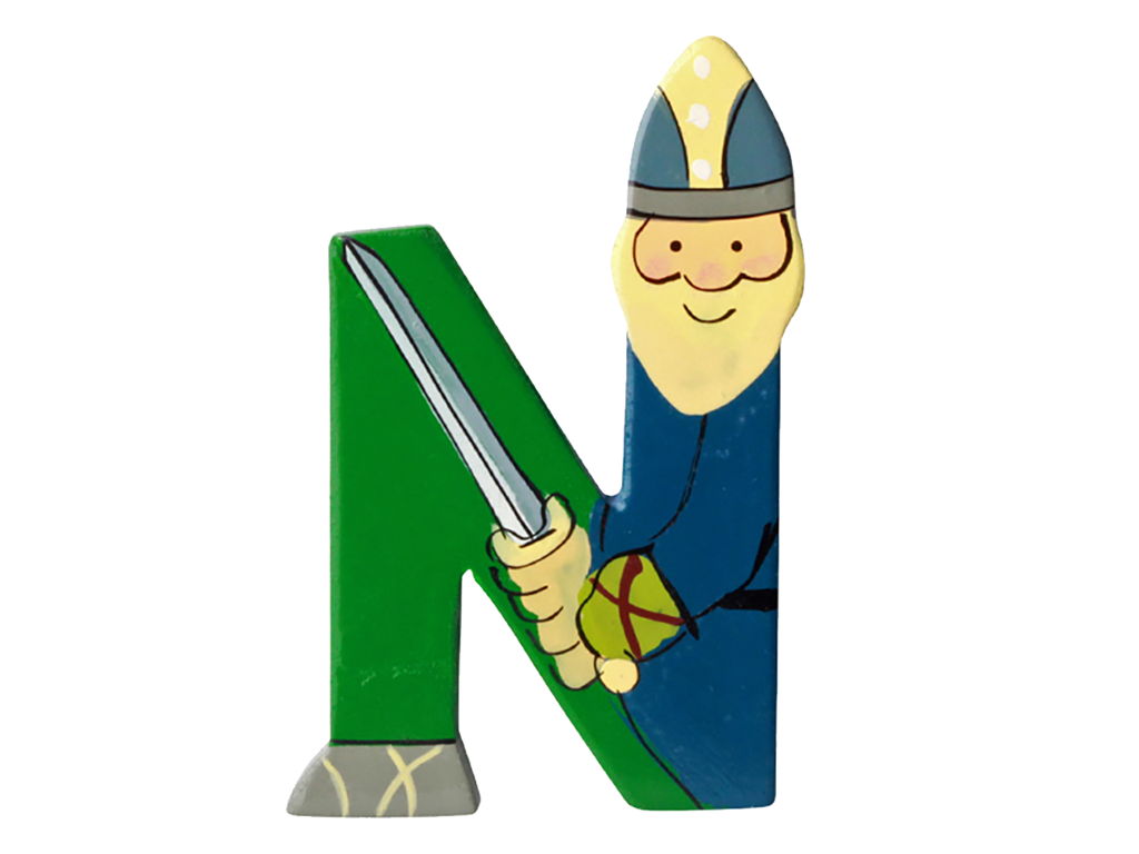 Træbogstav Viking N