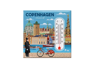 Magnet, Termometer Bygninger CPH