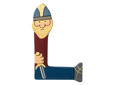 Træbogstav Viking L