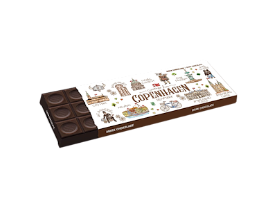 Mørk Chokolade 200 gram Akvarel CPH