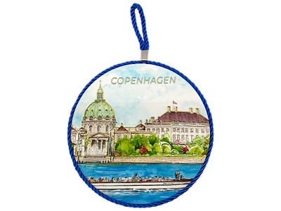 Bordskåner, Marmorkirken, Amalienborg 17x17 cm.