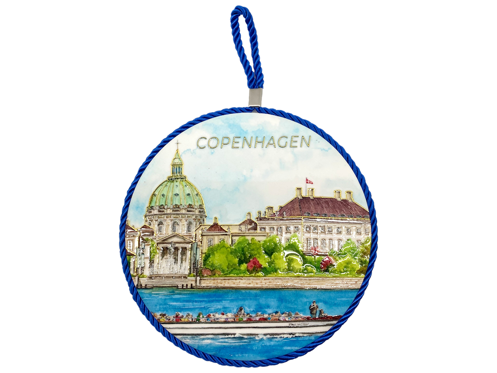 Bordskåner, Marmorkirken, Amalienborg 17x17 cm.