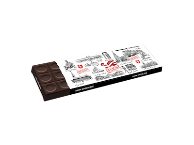 Mørk Chokolade, 200 Gram Black & White