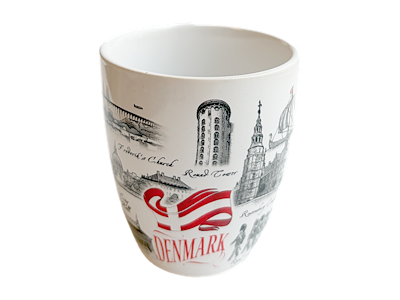 Krus, m/Ske Lille Black & White