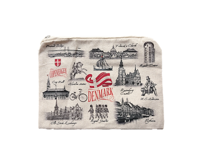 Toilettaske, Lille Black & White