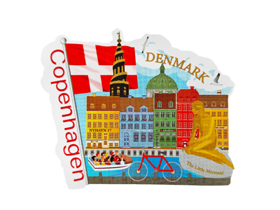 Klistermærke, København Med Havfrue