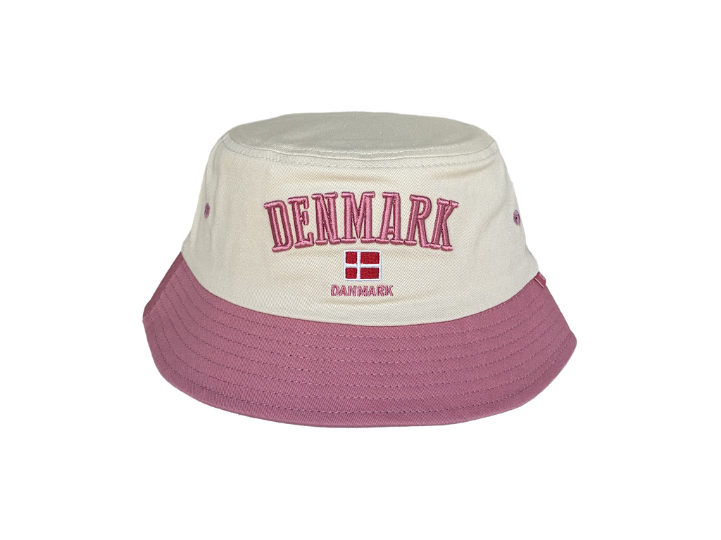 Bøllehat, Beige+lyserød
