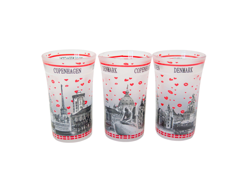 Shotglas, Frosted Bygninger