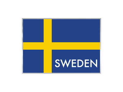 Klistermærke, Sweden Flag