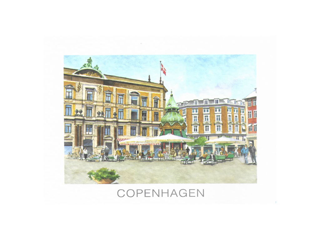 Postkort, Cafe Kgs. Nytorv 16,5 x 12 cm