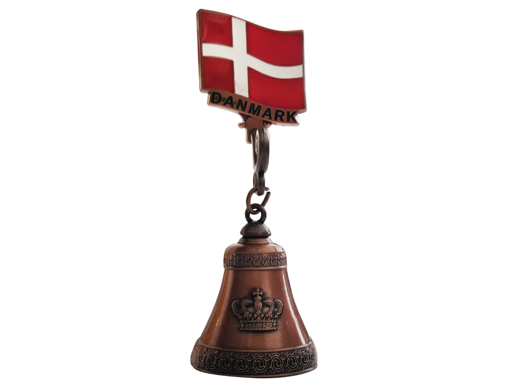 Magnet, Flag M. Klokke Bronze
