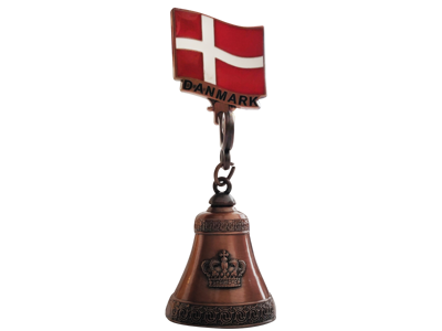 Magnet, Flag M. Klokke Bronze