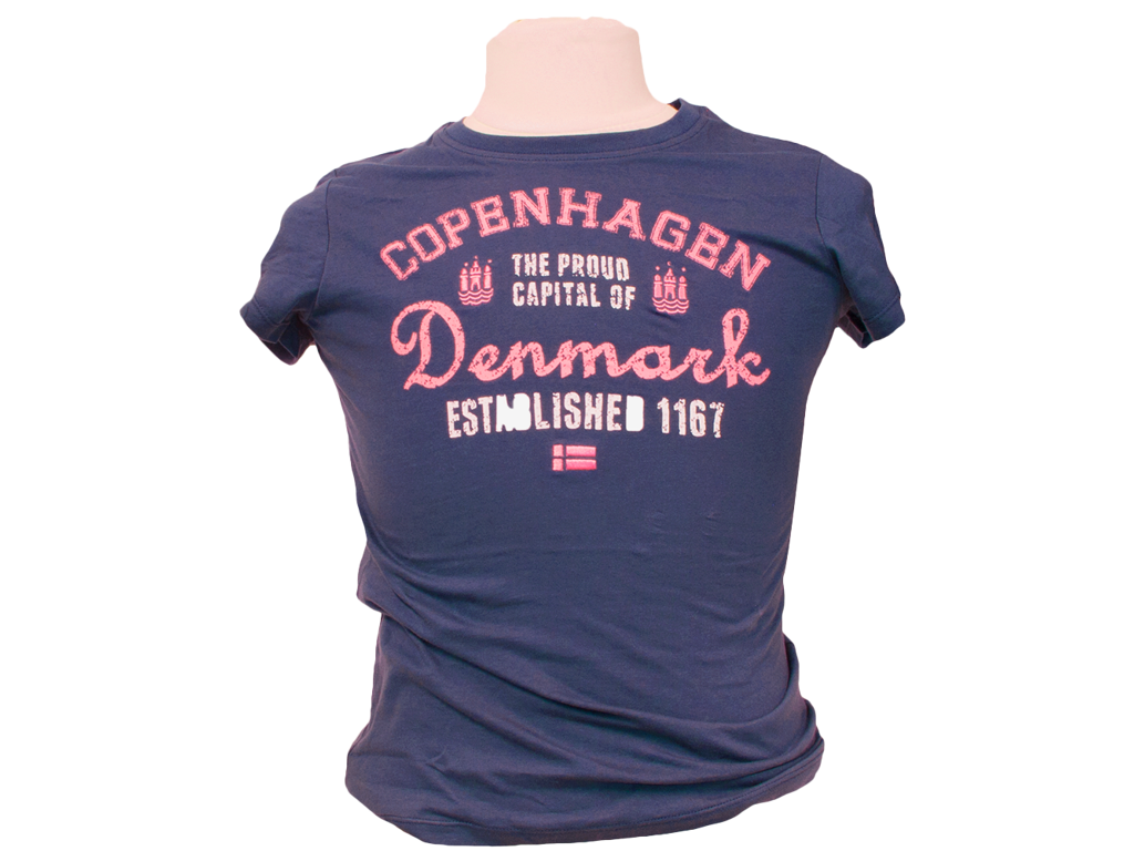 T-shirt, Pink Og Navy