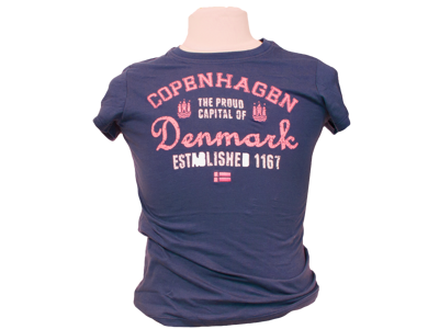 T-shirt, Pink Og Navy