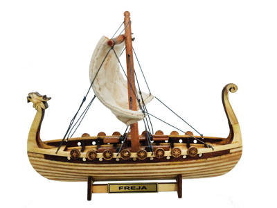 Modelskib Drakkar Viking 30 cm