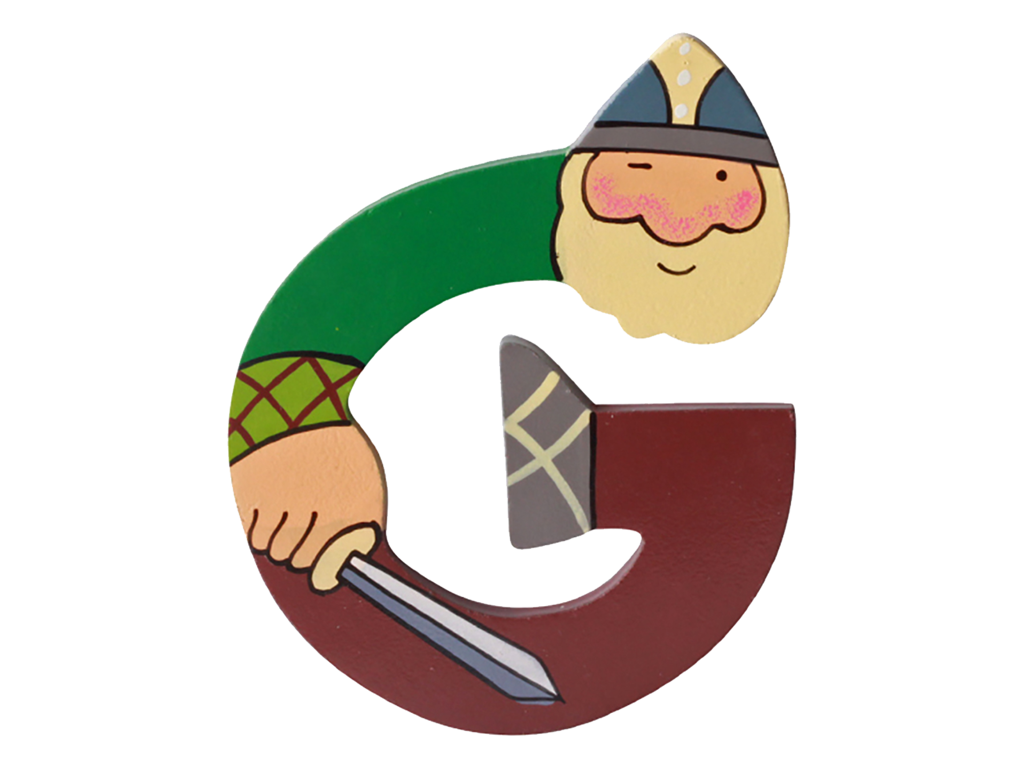 Træbogstav Viking G