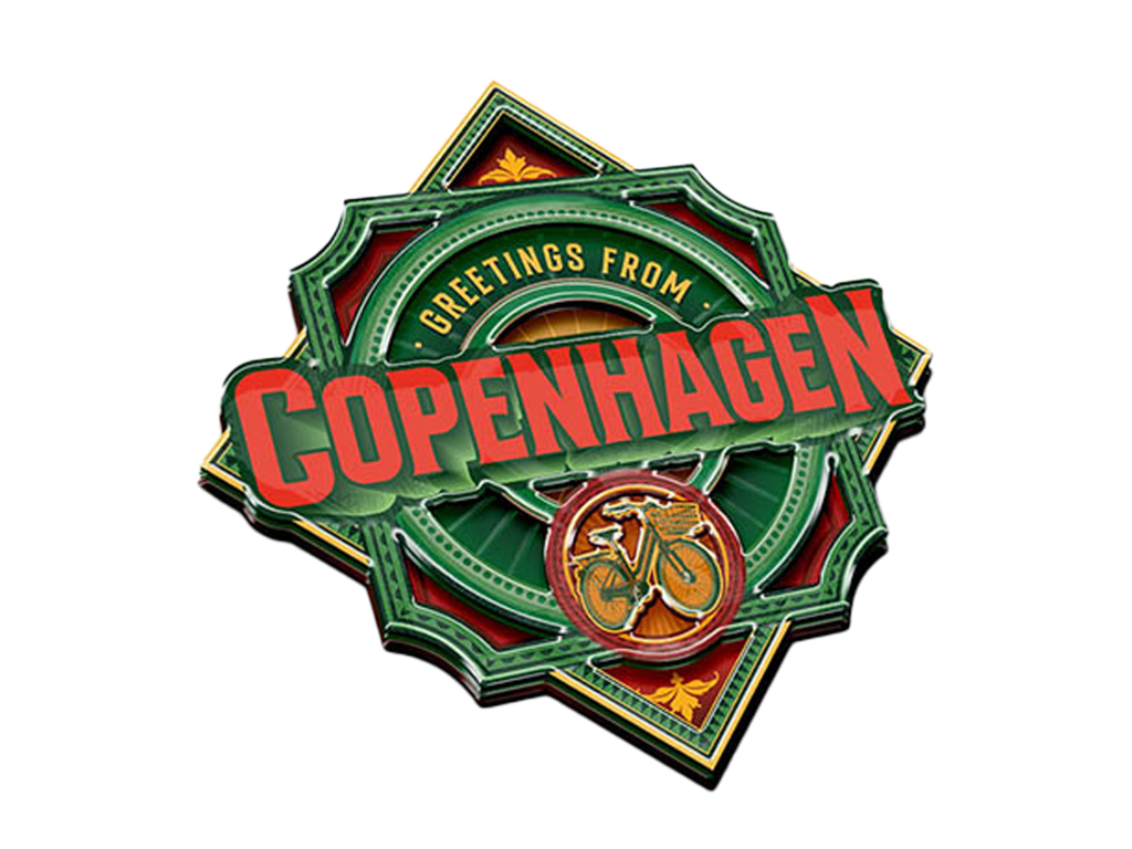 Magnet, Træ Copenhagen Green Cykel