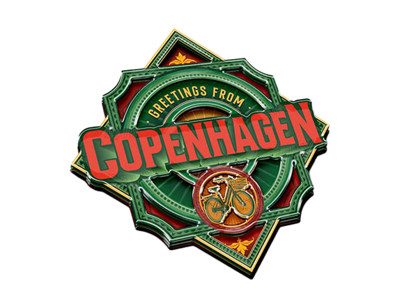 Magnet, Træ Copenhagen Green Cykel