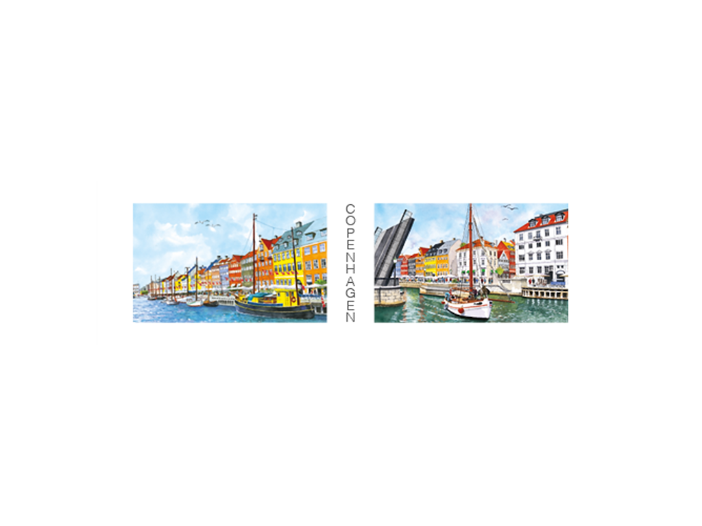 Postkort, Nyhavn Nr. 4 17x5,5cm 