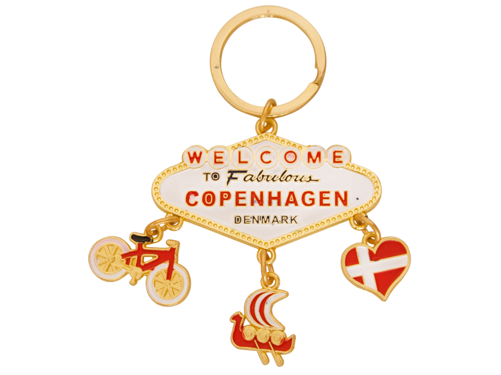 Nøglering Fabulous Copenhagen Guld