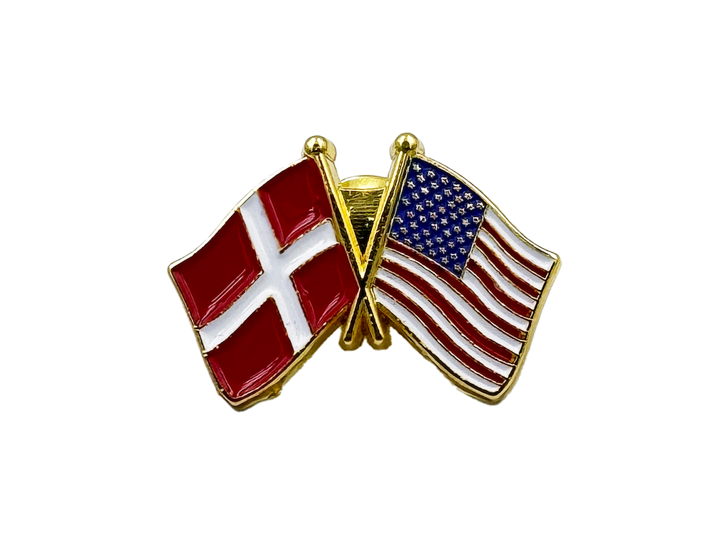 Pin, To Flag, DK-USA