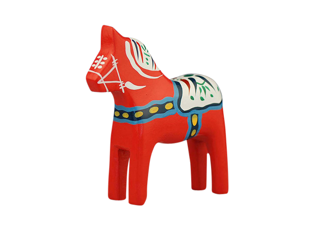 Figur Rød Hest Stor