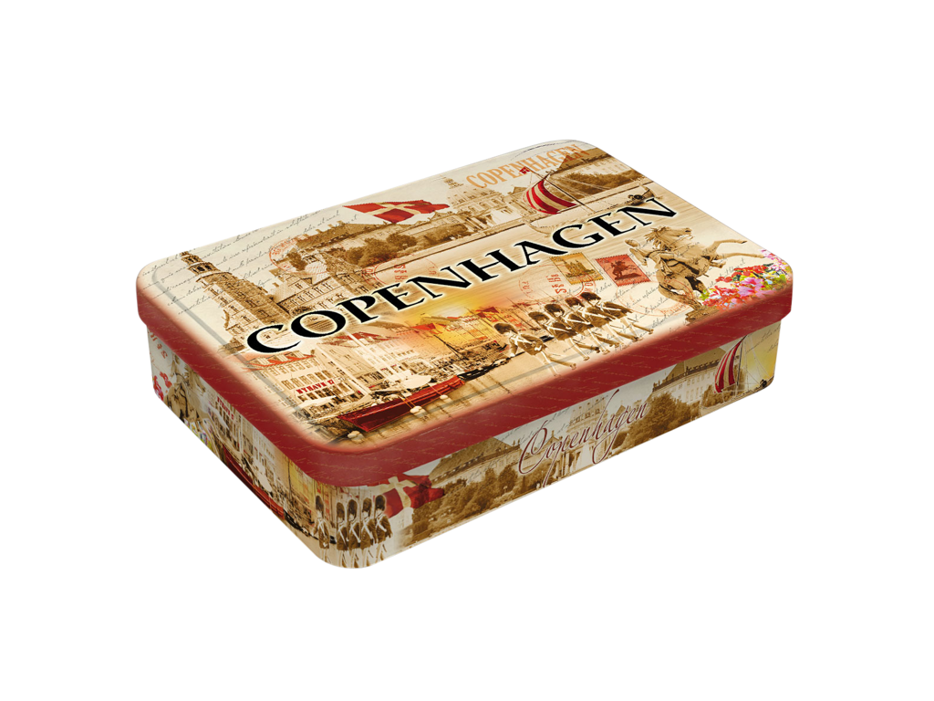 Tinæske, m/Pralines Retro CPH
