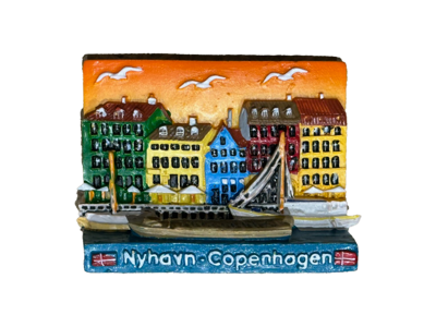 Magnet, Nyhavn Orange Himmel