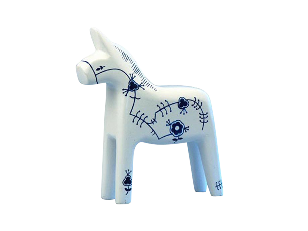 Figur Blomster Hest Mellem