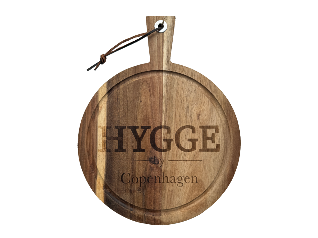 Skærebræt, m/Skaft Rundt Hygge