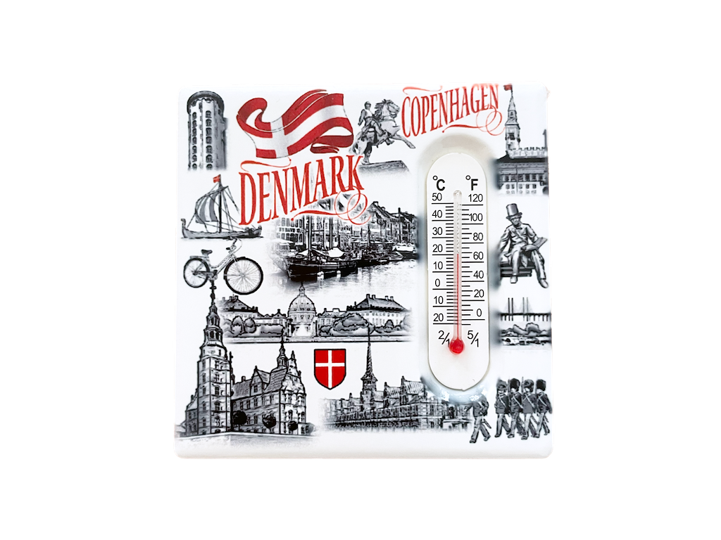 Magnet, Termometer Black & White