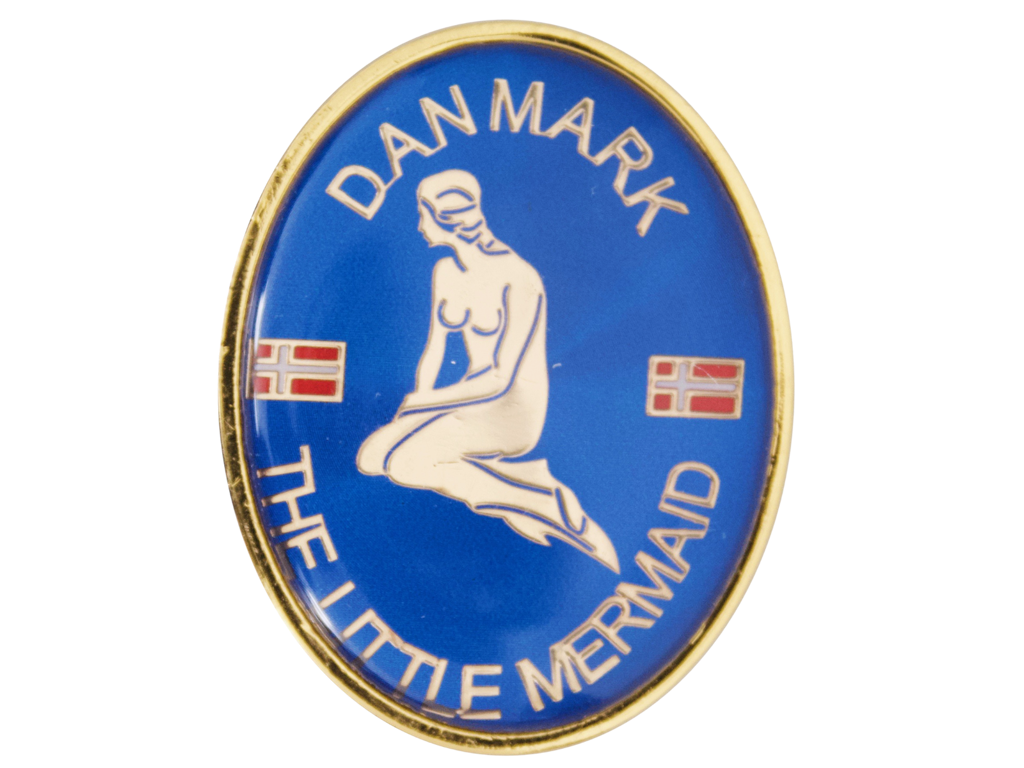 Magnet, Havfrue Blå Rund