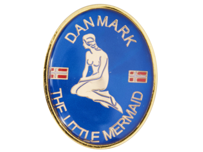 Magnet, Havfrue Blå Rund