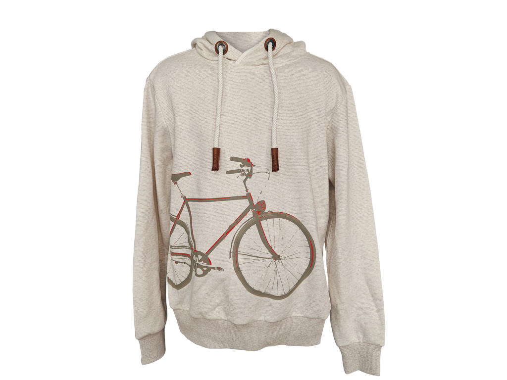 Hoodie, Cykel Lys Melange