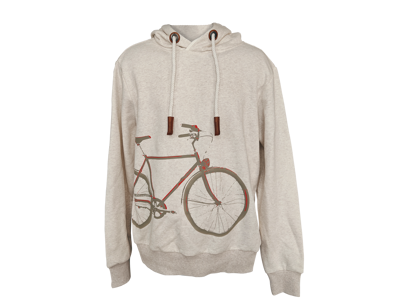 Hoodie, Cykel Lys Melange