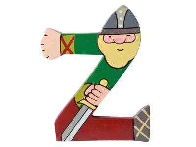 Træbogstav Viking Z