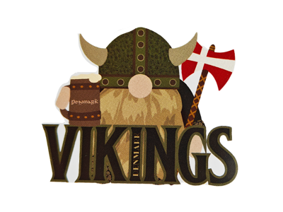 Klistermærke, Viking Med Ølkrus