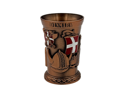 Shotglas, Denmark Viking Hest Bronze