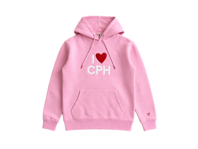Hoodie, I Love CPH Baby rose
