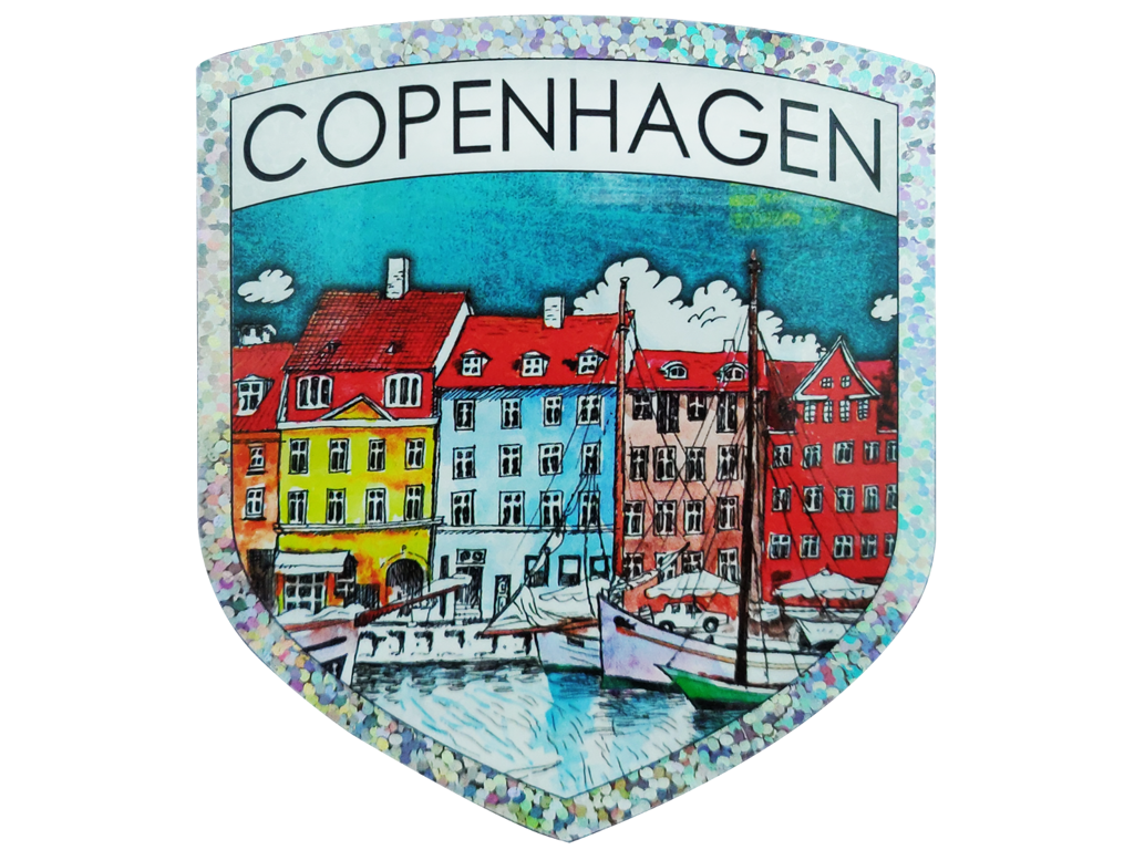 Klistermærke, Nyhavn Tegning