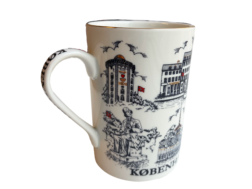 Krus København Blå Guldkant