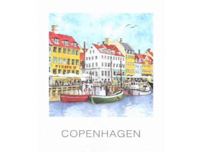 Postkort, Nyhavn 17, 10 x 12 cm.