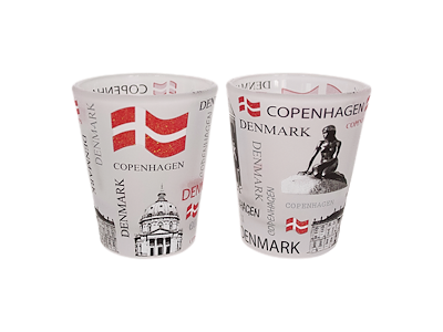 Shotglas, Frosted CPH 2 Styk