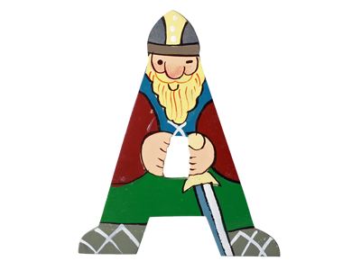 Træbogstav Viking A