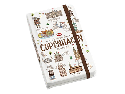 Notesbog, m/band Akvarel CPH