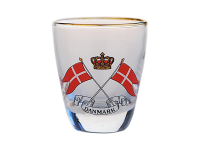 Shotglas, Flag Og Krone