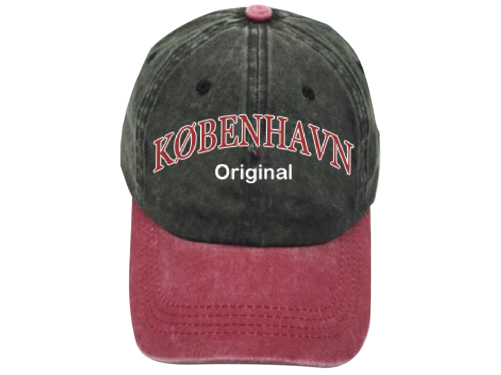Kasket København Original Sort Rød