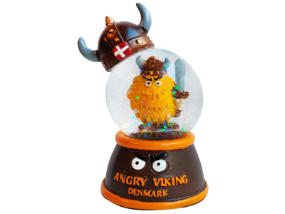 Snekugle Med Hjelm Angry Viking 45 mm