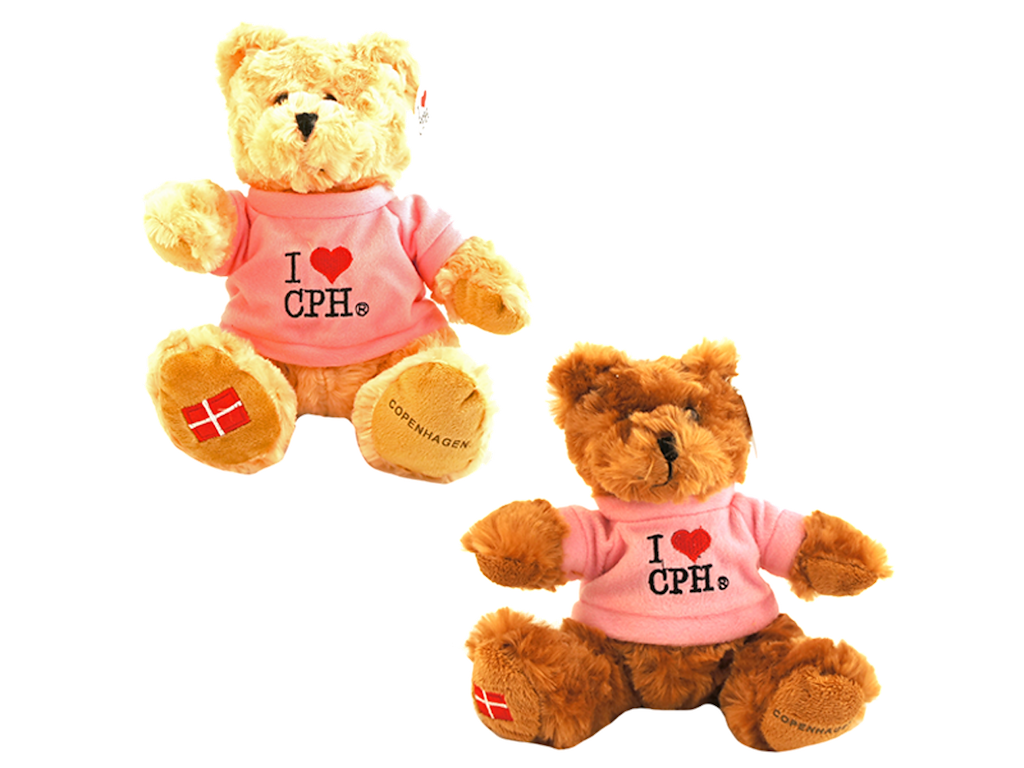 Plys I Love CPH Pink Ass. 30 cm.